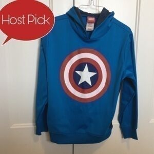 Captain America boys size large Marvel hoodie sweatshirt